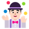 Man Juggling- Light Skin Tone emoji on Microsoft